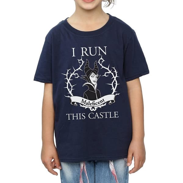 Maleficent Girls I Run This Castle Cotton T-Shirt