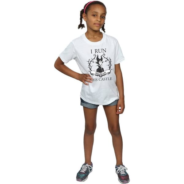 Maleficent Girls I Run This Castle Cotton T-Shirt
