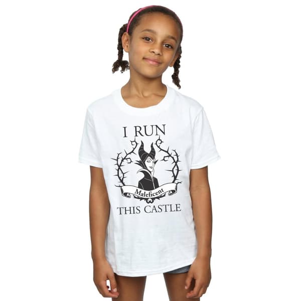 Maleficent Girls I Run This Castle Cotton T-Shirt