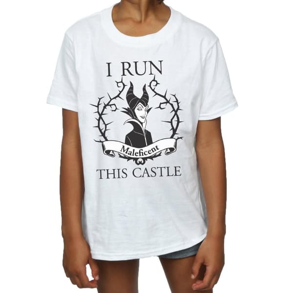 Maleficent Girls I Run This Castle Cotton T-Shirt