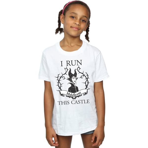Maleficent Girls I Run This Castle Cotton T-Shirt