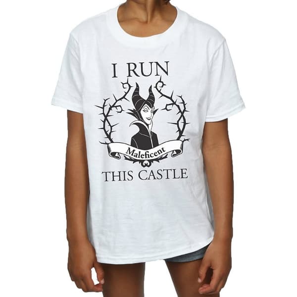 Maleficent Girls I Run This Castle Cotton T-Shirt