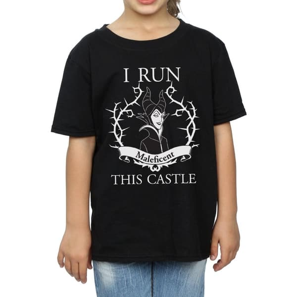 Maleficent Girls I Run This Castle Cotton T-Shirt