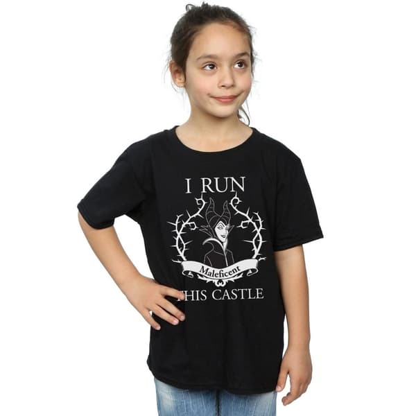 Maleficent Girls I Run This Castle Cotton T-Shirt