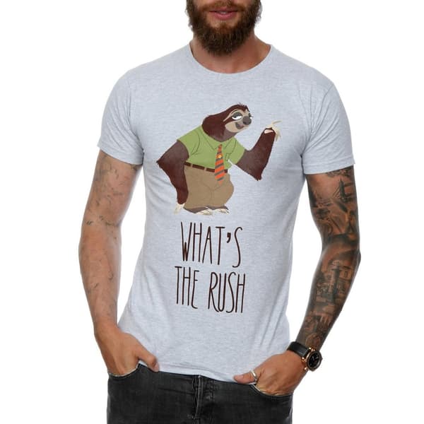 Zootropolis Mens What´s The Rush Cotton T-Shirt