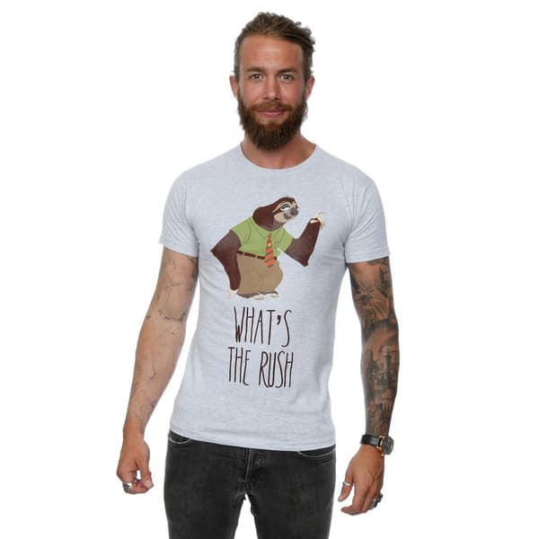 Zootropolis Mens What´s The Rush Cotton T-Shirt
