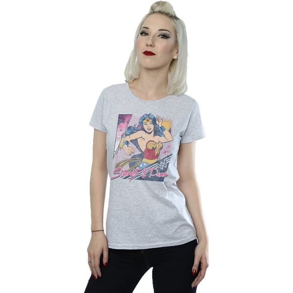 Wonder Woman Womens/Ladies Strength And Power Heather T-Shirt