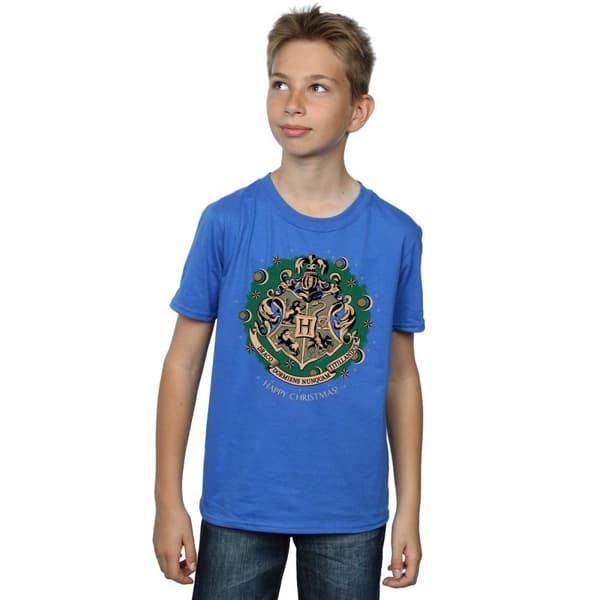 Harry Potter Boys Wreath Cotton Christmas T-Shirt