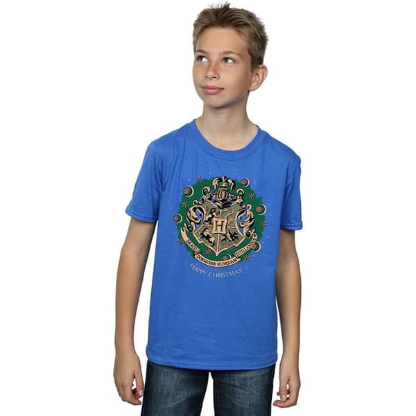 Harry Potter Boys Wreath Cotton Christmas T-Shirt
