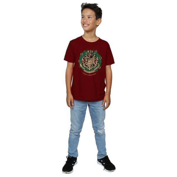 Harry Potter Boys Wreath Cotton Christmas T-Shirt