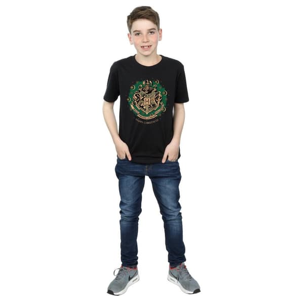 Harry Potter Boys Wreath Cotton Christmas T-Shirt