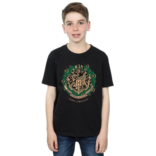 Harry Potter Boys Wreath Cotton Christmas T-Shirt