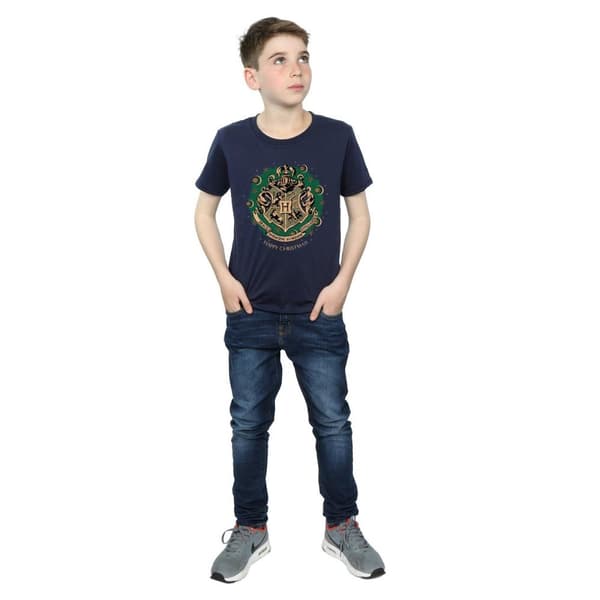 Harry Potter Boys Wreath Cotton Christmas T-Shirt