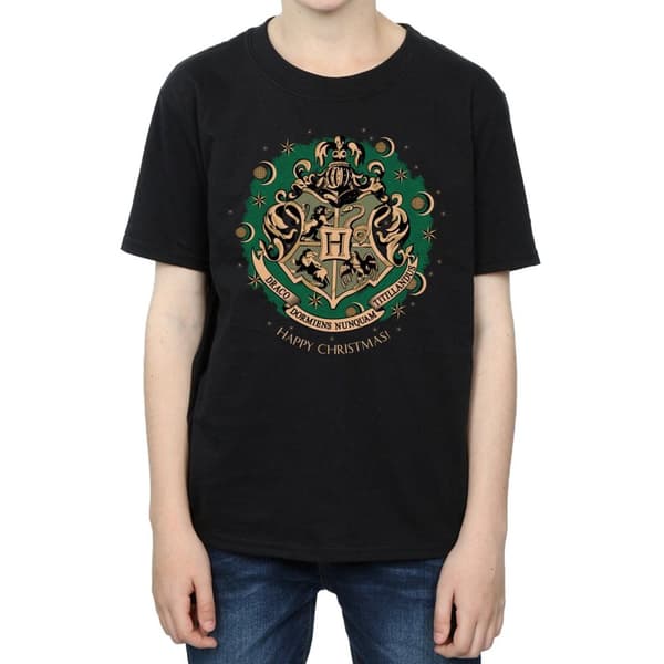 Harry Potter Boys Wreath Cotton Christmas T-Shirt