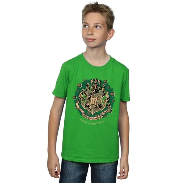 Harry Potter Boys Wreath Cotton Christmas T-Shirt