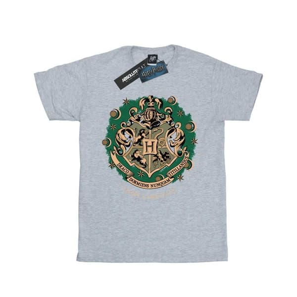 Harry Potter Boys Wreath Cotton Christmas T-Shirt