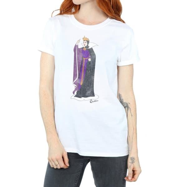 Snow White And The Seven Dwarfs Dam/Tjej Evil Queen Boyfriend T-shirt i bomull