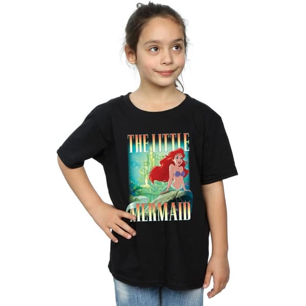 The Little Mermaid Girls Ariel Montage Cotton T-Shirt