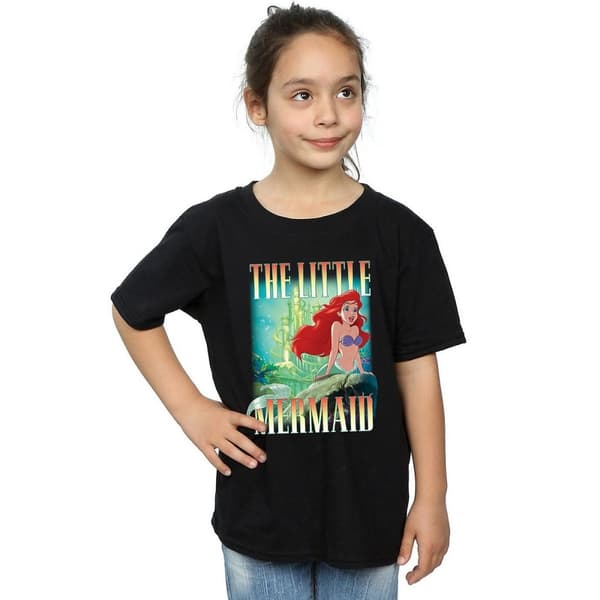 The Little Mermaid Girls Ariel Montage Cotton T-Shirt