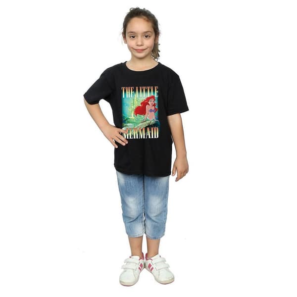 The Little Mermaid Girls Ariel Montage Cotton T-Shirt