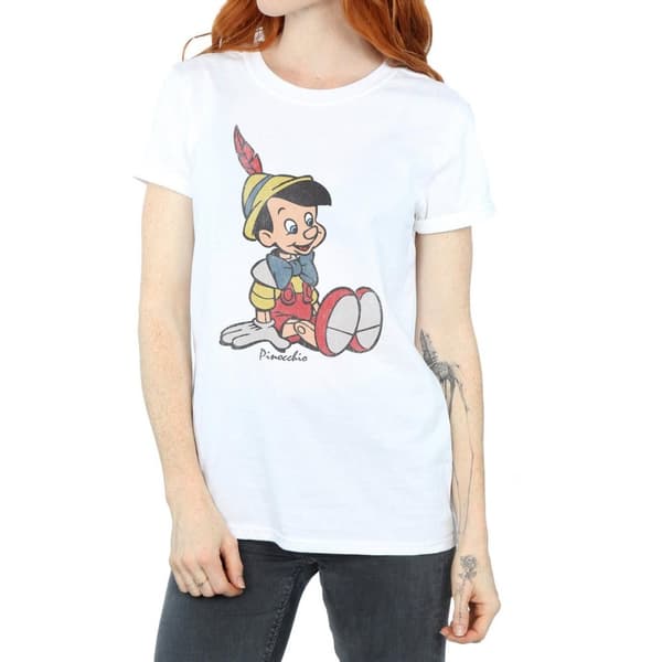 Pinocchio Womens/Ladies Classic Cotton Boyfriend T-Shirt