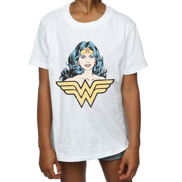 Wonder Woman Girls Gaze Cotton T-Shirt