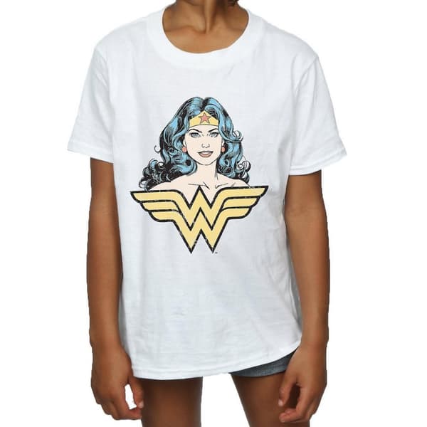 Wonder Woman Girls Gaze Cotton T-Shirt
