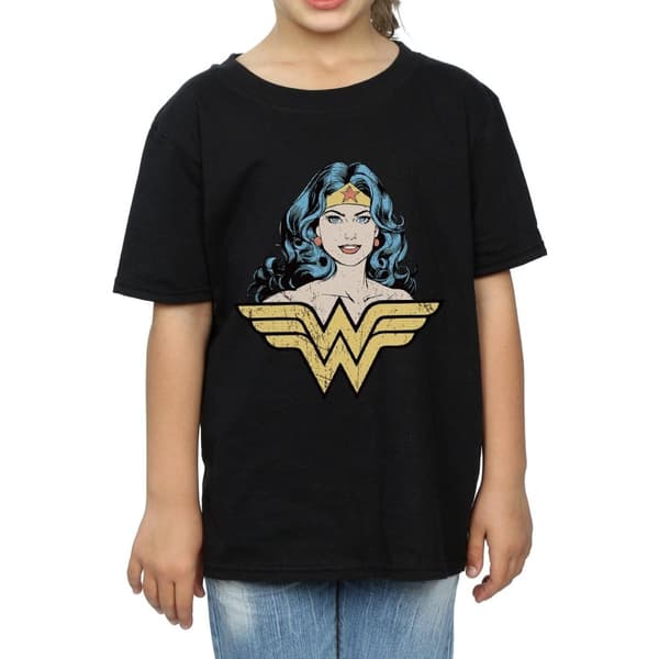 Wonder Woman Girls Gaze Cotton T-Shirt