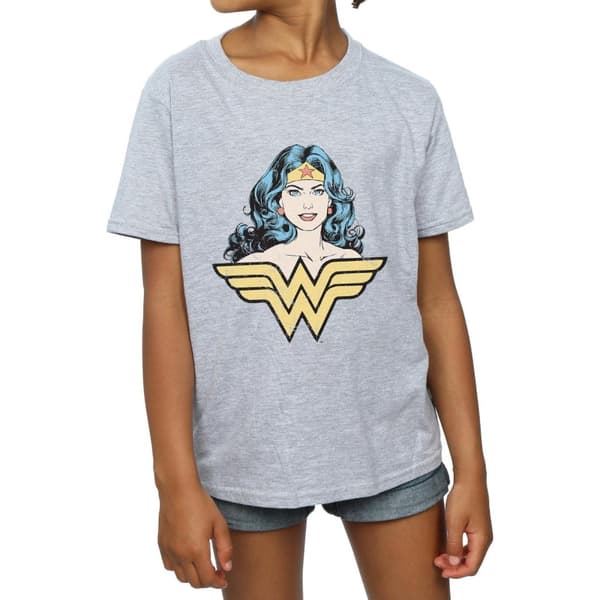 Wonder Woman Girls Gaze Cotton T-Shirt