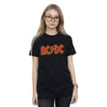 Miniatyrbild 1 av 5: AC/DC T-shirt i bomull med logotyp för flickor