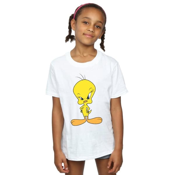 Looney Tunes Angry Tweety bomulls-T-shirt för flickor