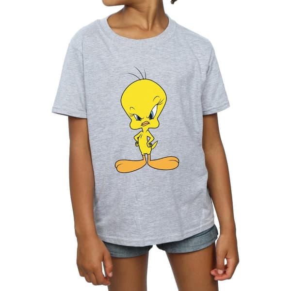 Looney Tunes Angry Tweety bomulls-T-shirt för flickor