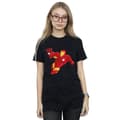 Miniatyrbillede 2 af 5: Iron Man T-shirt til kvinder/damer med kæreste