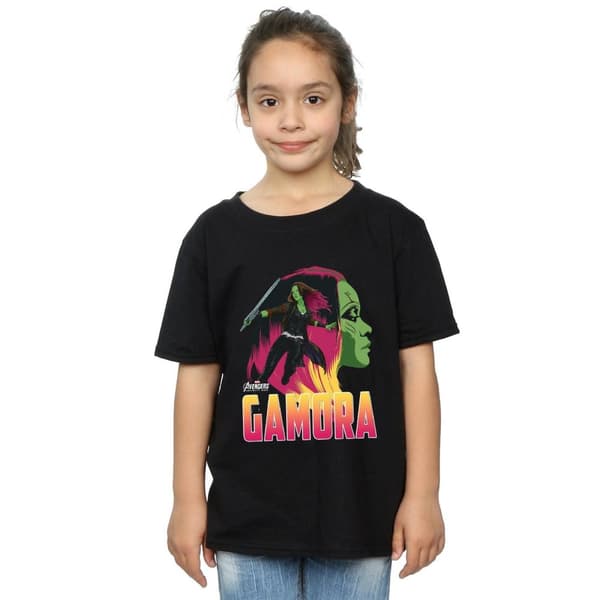 Avengers Infinity War Gamora t-shirt i bomull för flickor