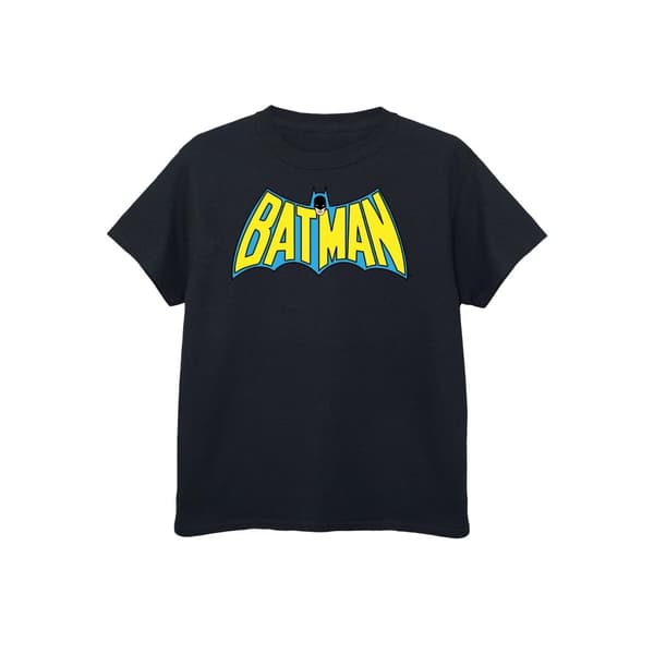 Batman T-shirt i bomull med retro-logotyp för pojkar
