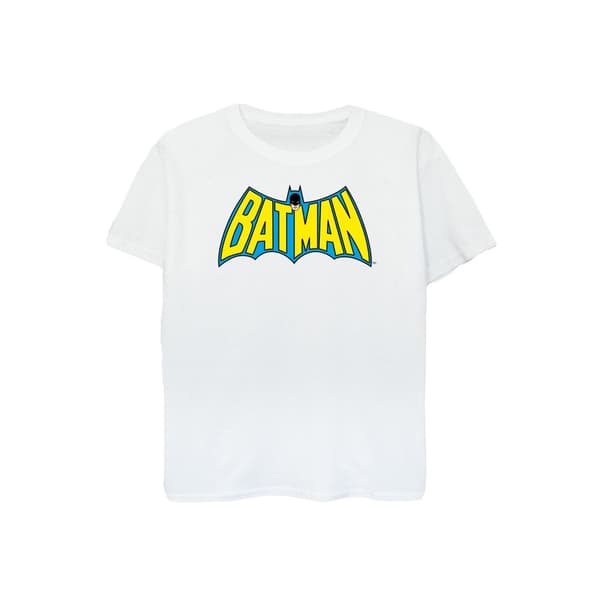 Batman T-shirt i bomull med retro-logotyp för pojkar