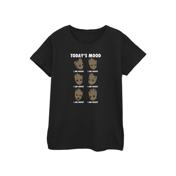 Guardians Of The Galaxy Womens/Ladies Today´s Mood Baby Groot Cotton T-Shirt