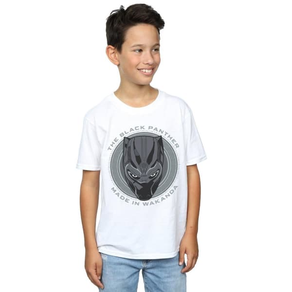 Black Panther T-shirt i bomull Made In Wakanda för pojkar