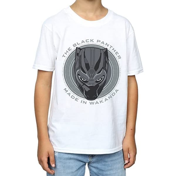 Black Panther T-shirt i bomull Made In Wakanda för pojkar