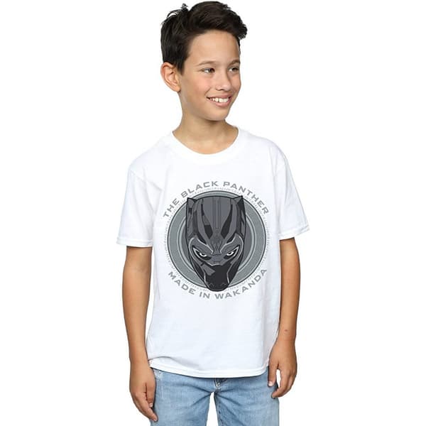 Black Panther T-shirt i bomull Made In Wakanda för pojkar