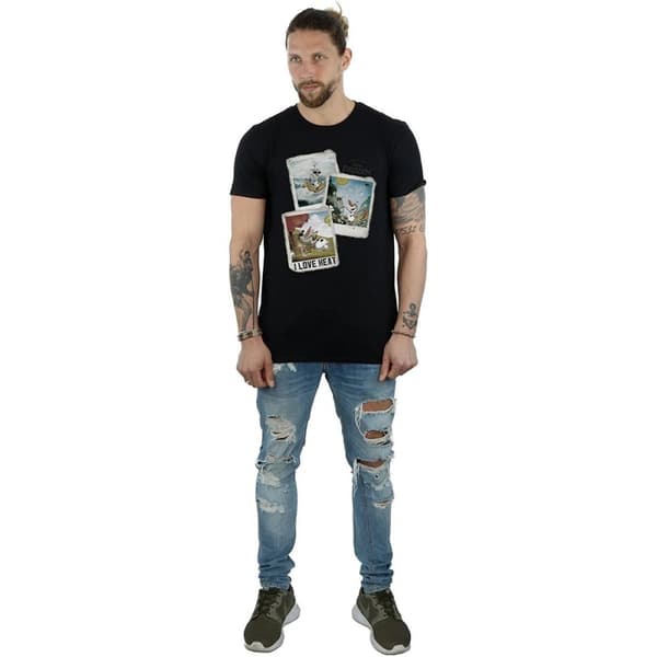 Frozen Mens Olaf Polaroid Cotton T-Shirt