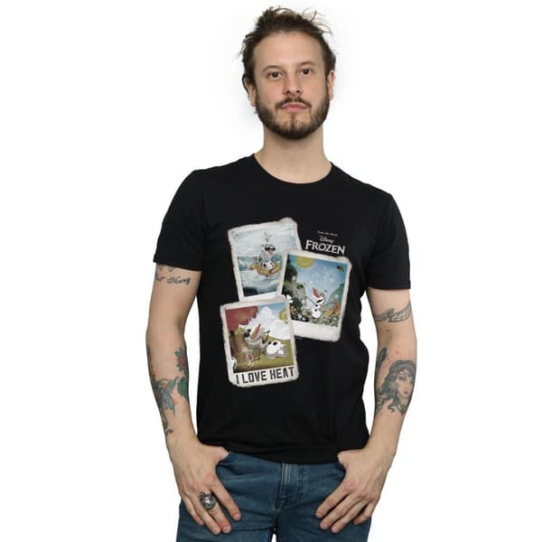 Frozen Mens Olaf Polaroid Cotton T-Shirt