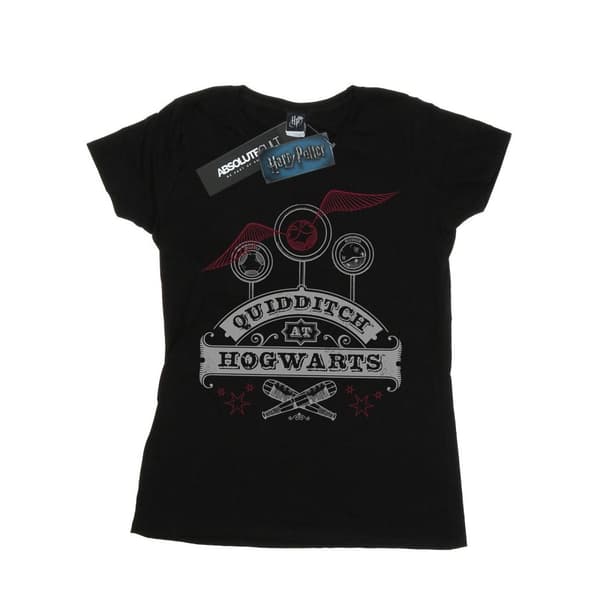 Harry Potter Womens/Ladies Quidditch At Hogwarts Cotton T-Shirt