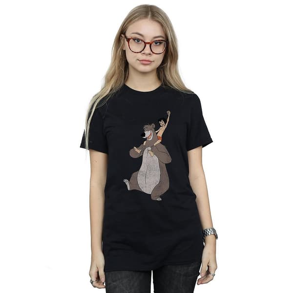 Jungle Book Womens/Ladies Classic Mowgli And Baloo Cotton Boyfriend T-Shirt