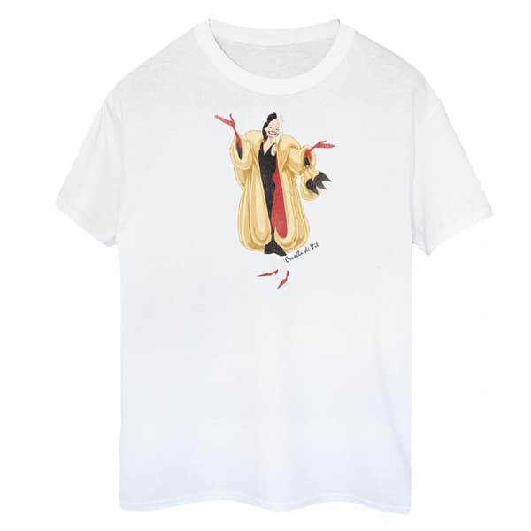 101 Dalmatians Womens/Ladies Cruella De Vil Boyfriend T-Shirt
