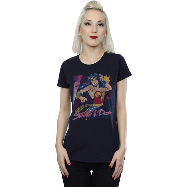 Wonder Woman Womens/Ladies Strength And Power Cotton T-Shirt