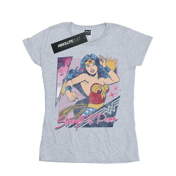 Wonder Woman Womens/Ladies Strength And Power Cotton T-Shirt