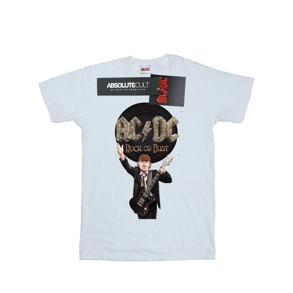 AC/DC Mens Rock Or Bust Angus Young Cotton T-Shirt
