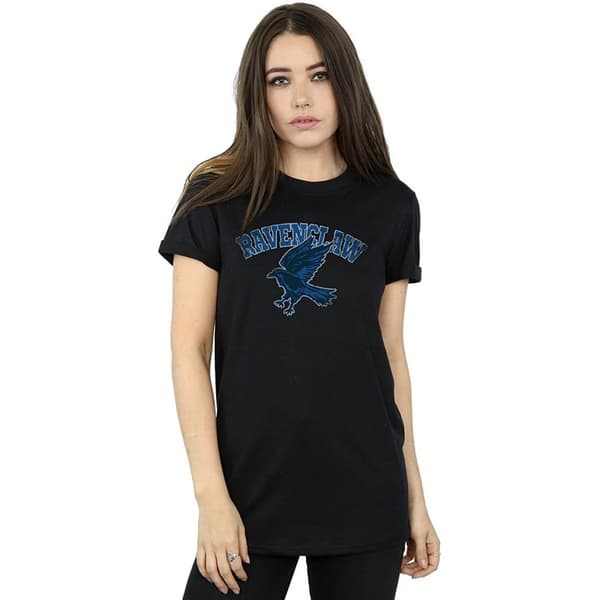 Harry Potter Womens/Ladies Ravenclaw Emblem Cotton Boyfriend T-Shirt