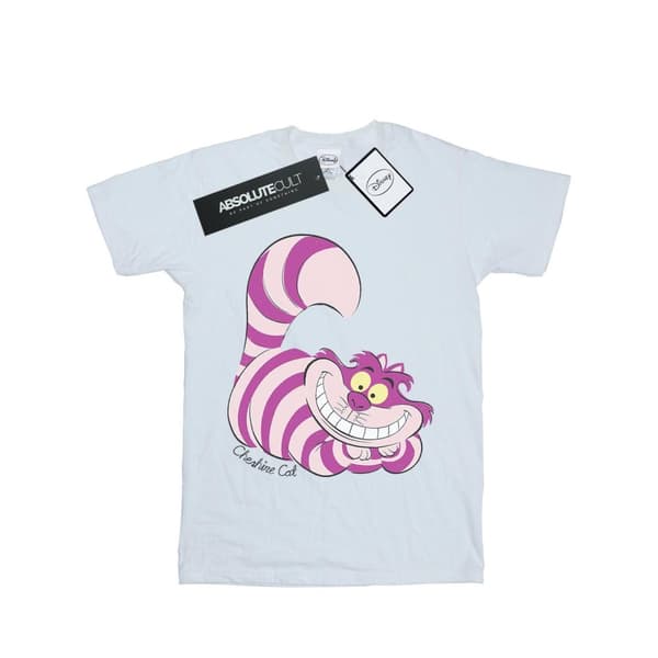 Alice In Wonderland T-shirt i bomull med Cheshirekatt för herrar